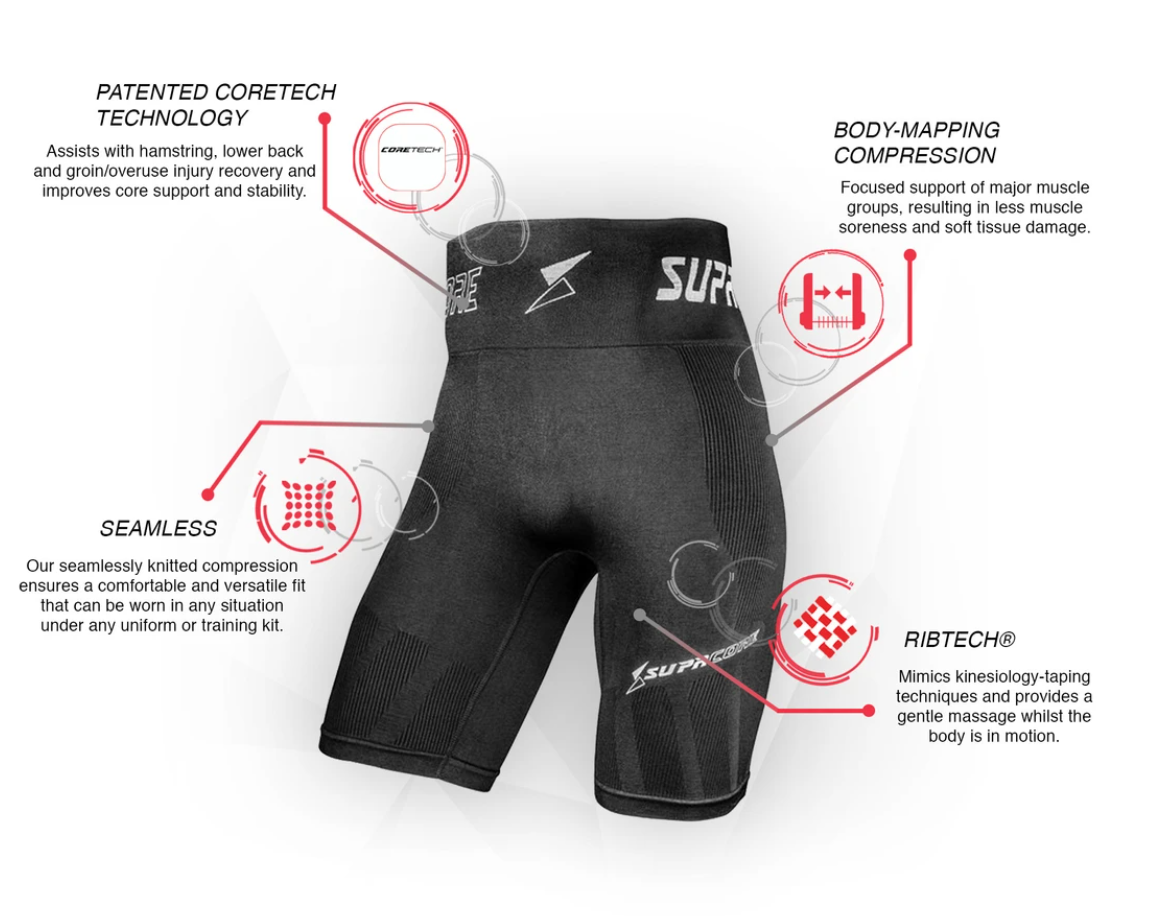 Supacore karlmanns stuðnings stuttbuxur